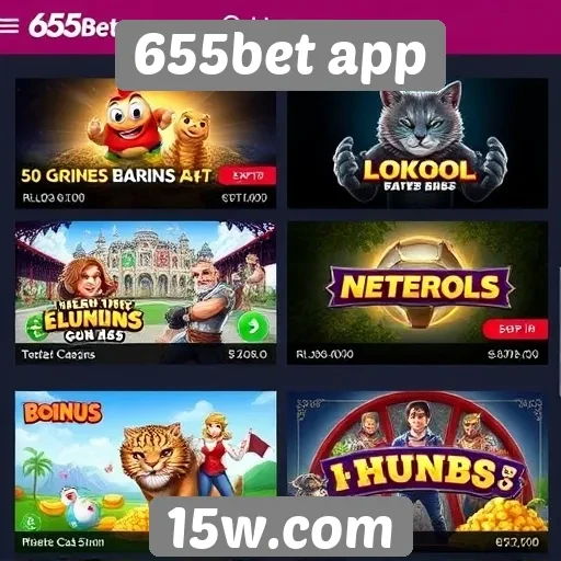 Comparativo de jogos disponíveis na 655bet app